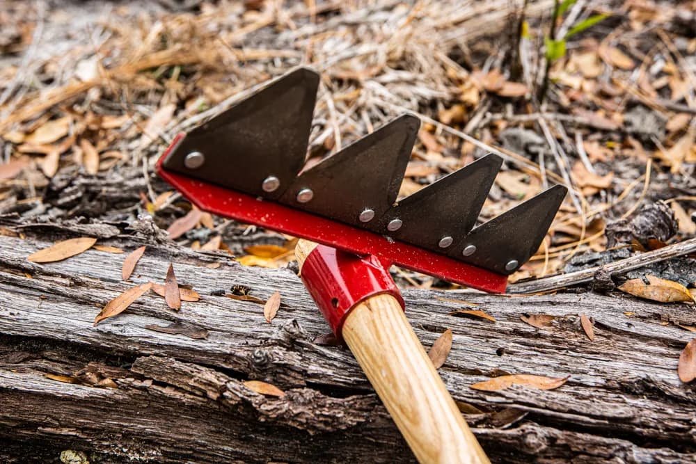 Fire Rake; 60 in. Wooden Handle, photo 3
